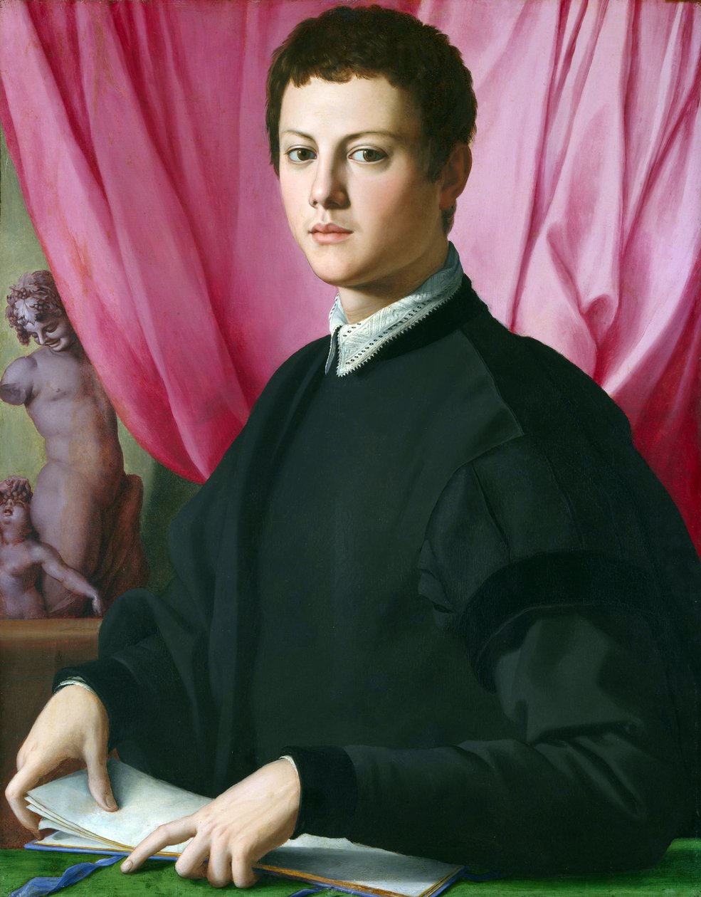 Porträtt av en ung man av Agnolo Bronzino