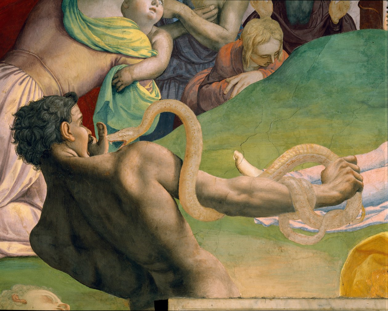 The adoration of the bronze snake av Agnolo Bronzino