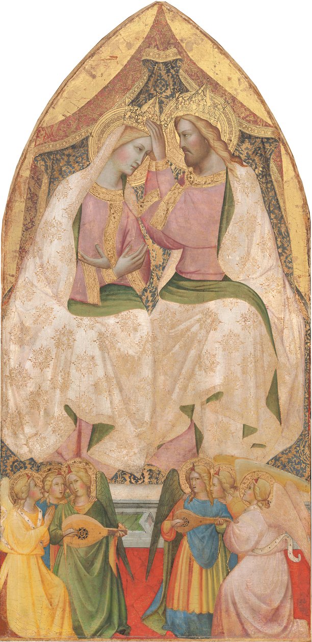 Jungfruns kröning, ca 1370 (tempera på panel) av Agnolo Gaddi