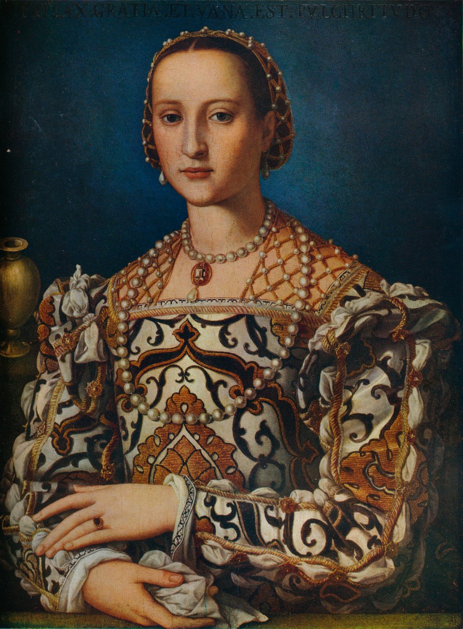 Eleanor av Toledo, c1562-1572, 1930. av Agnolo Bronzino