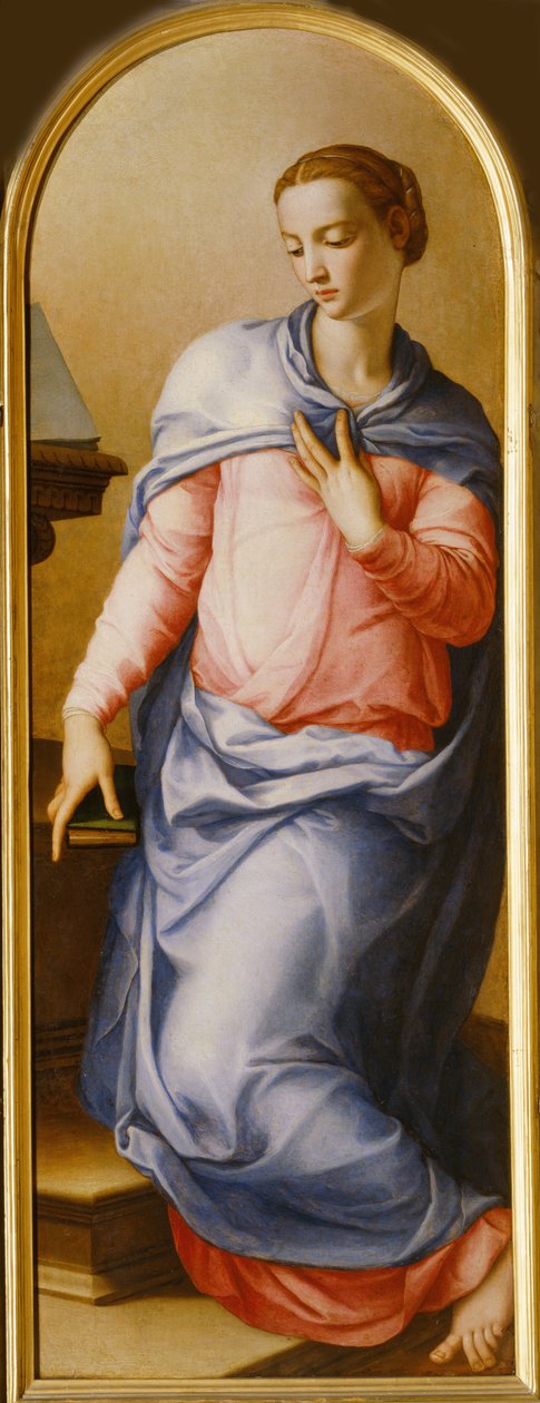 Jungfru bebåda, 1540-1545 av Agnolo Bronzino