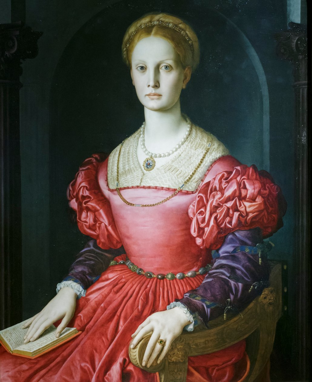 Porträtt av Lucrezia Panciatichi av Agnolo Bronzino