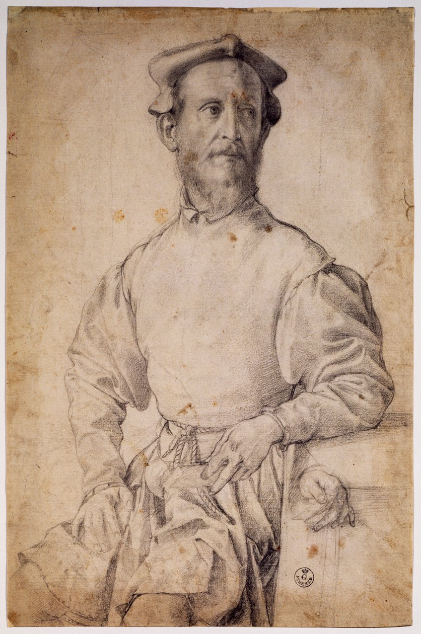 Porträtt av Pontormo av Agnolo Bronzino