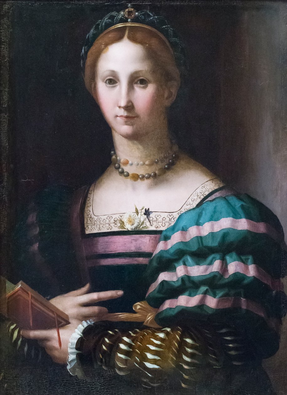 Porträtt av en dam av Agnolo Bronzino