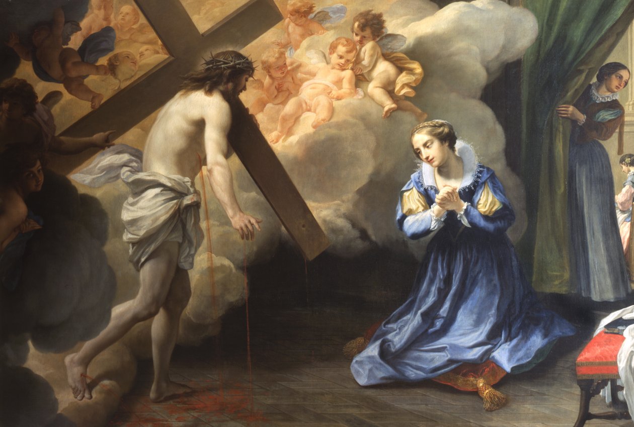 St Caterina de Paolis extas av Agostino Masucci
