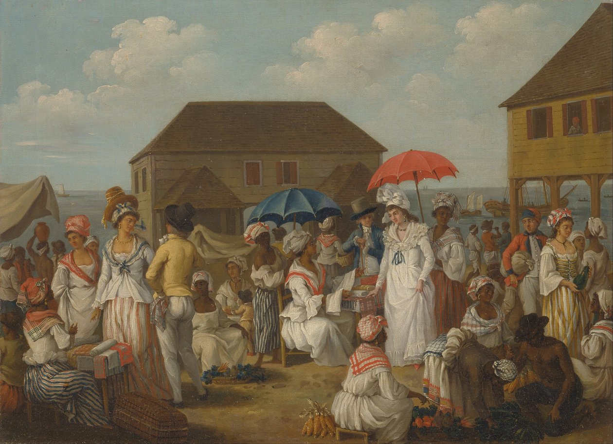 Linnemarknaden, Dominica av Agostino Brunias