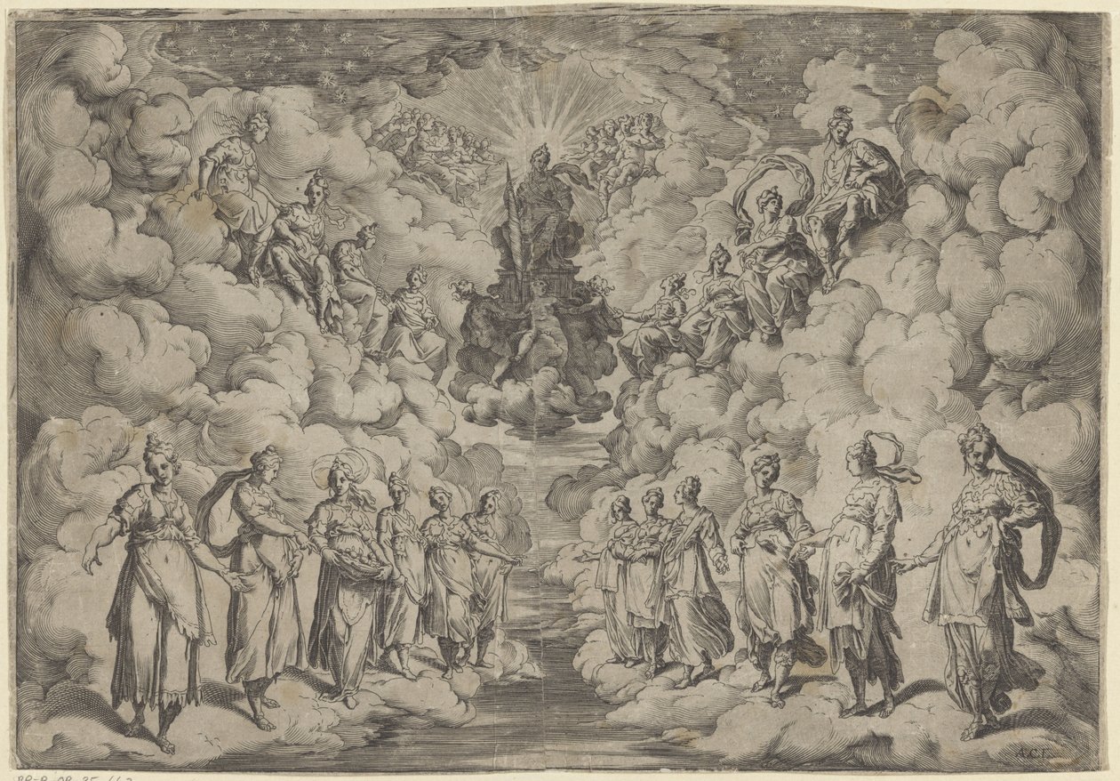 Harmoni av sfärerna av Agostino Carracci