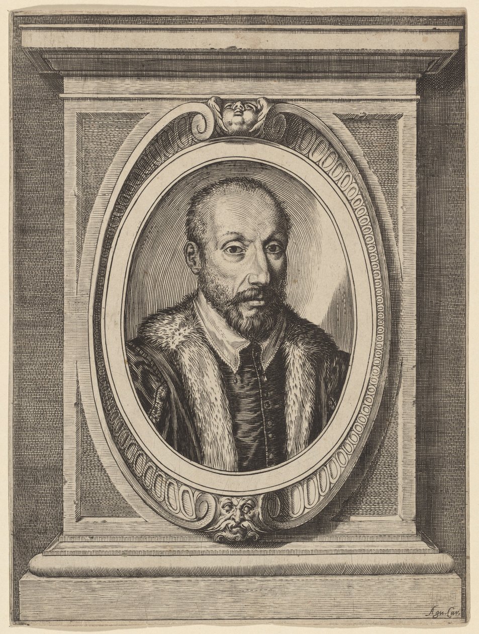 Pietro Antonio Tolentino av Agostino Carracci