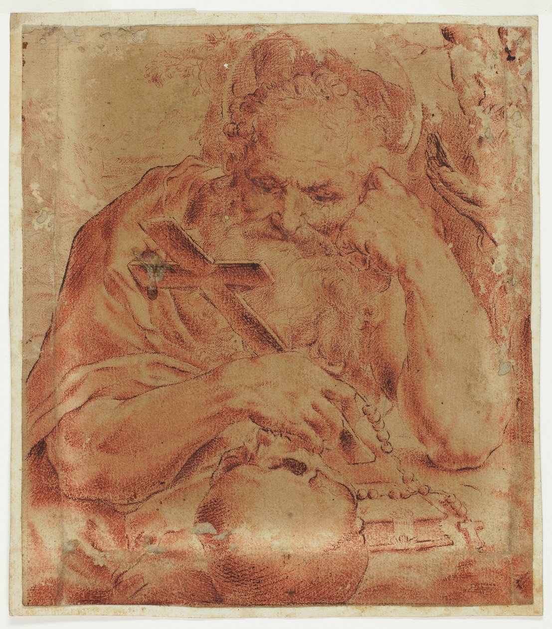 Sankt Jerome av Agostino Carracci