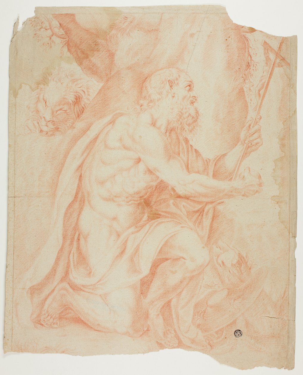 Sankt Jerome av Agostino Carracci