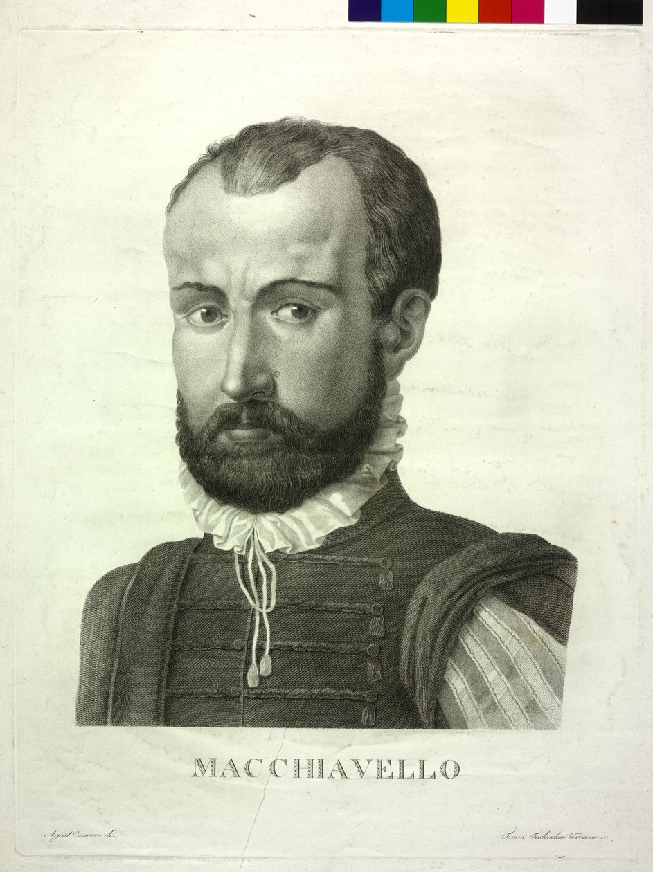 Niccolo Machiavelli av Agostino Comerio
