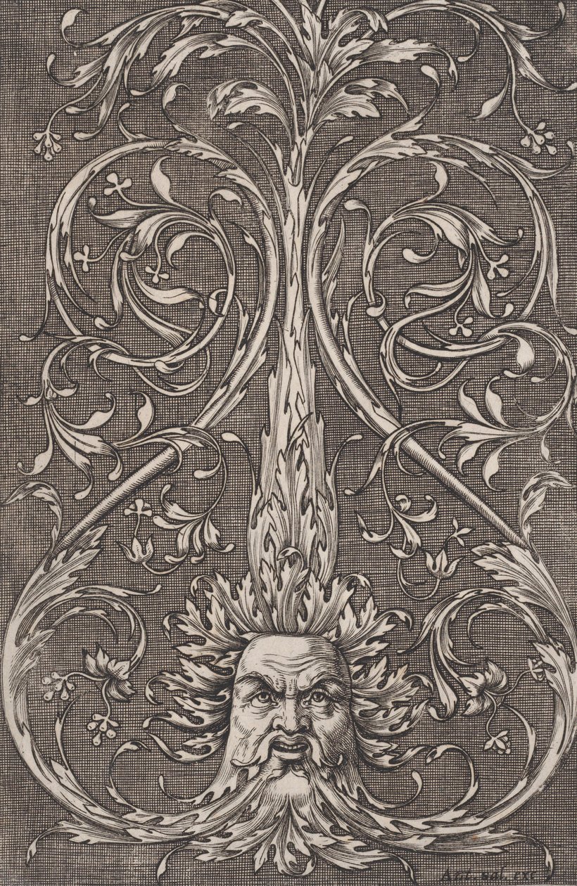 Prydnadspanel, ca. 1514-36. av Agostino Veneziano