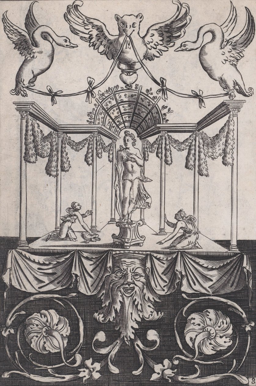 Prydnadspanel, ca. 1514-36. av Agostino Veneziano