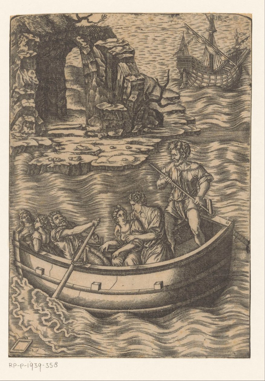 Färja av Agostino Veneziano