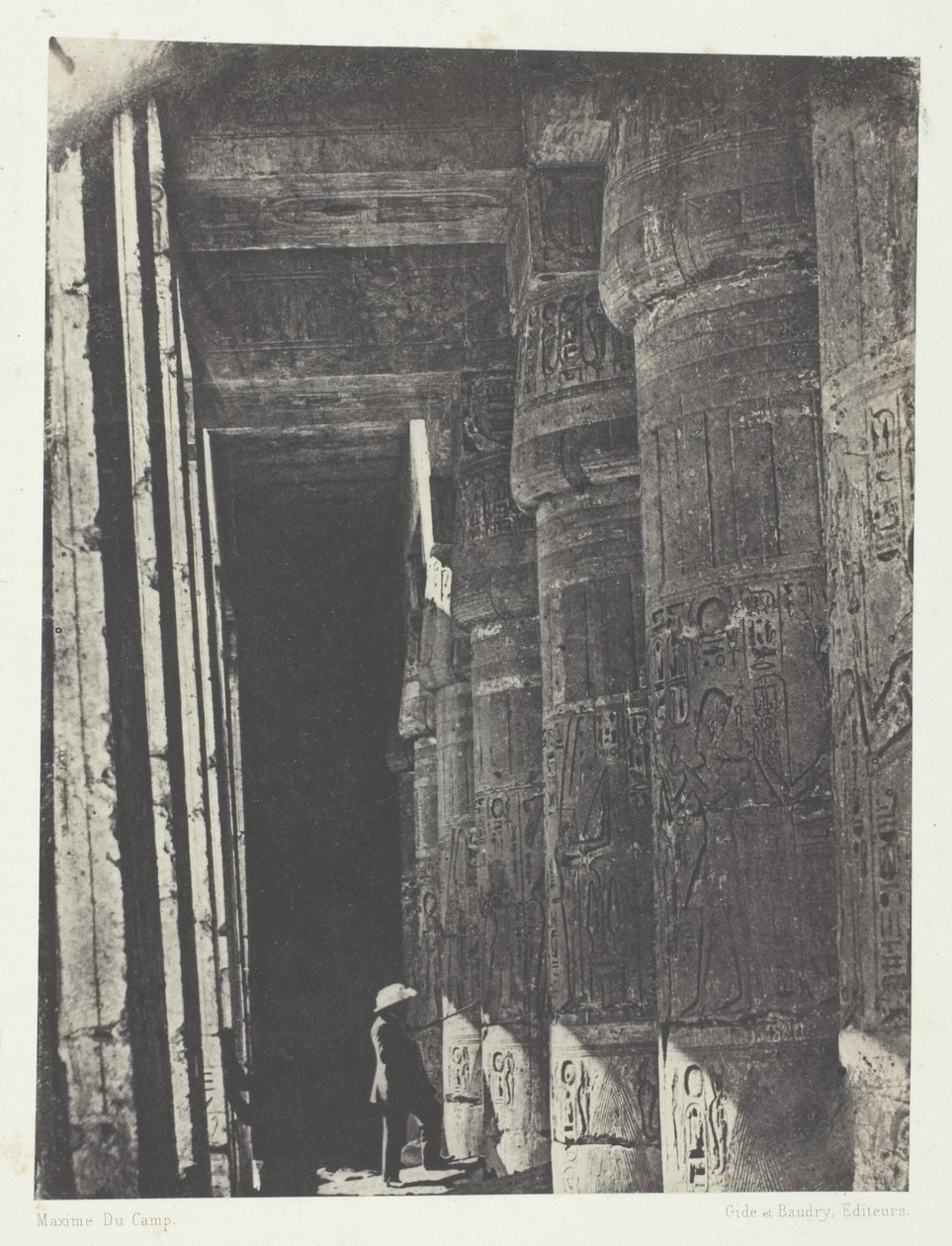 Medinet-Habou, Galleriet i Ramses-Méiamouns palats; Thebe av Aimé Rochas
