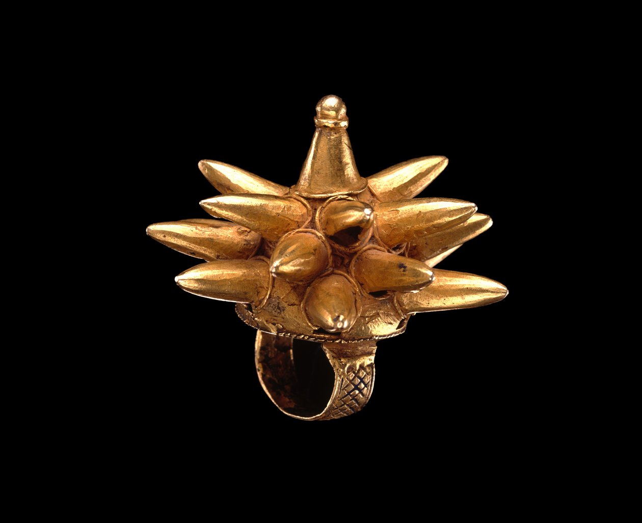 Ring, Ghanas Elfenbenskusten, ca 1935 (guld) av Akan School