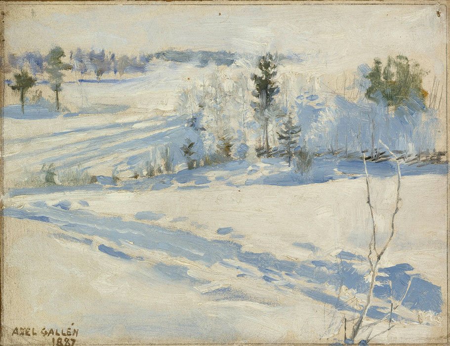  TalvimaisemanEnglish: Winter LandscapenSvenska: Vinterlandskapn av Akseli Gallen Kallela