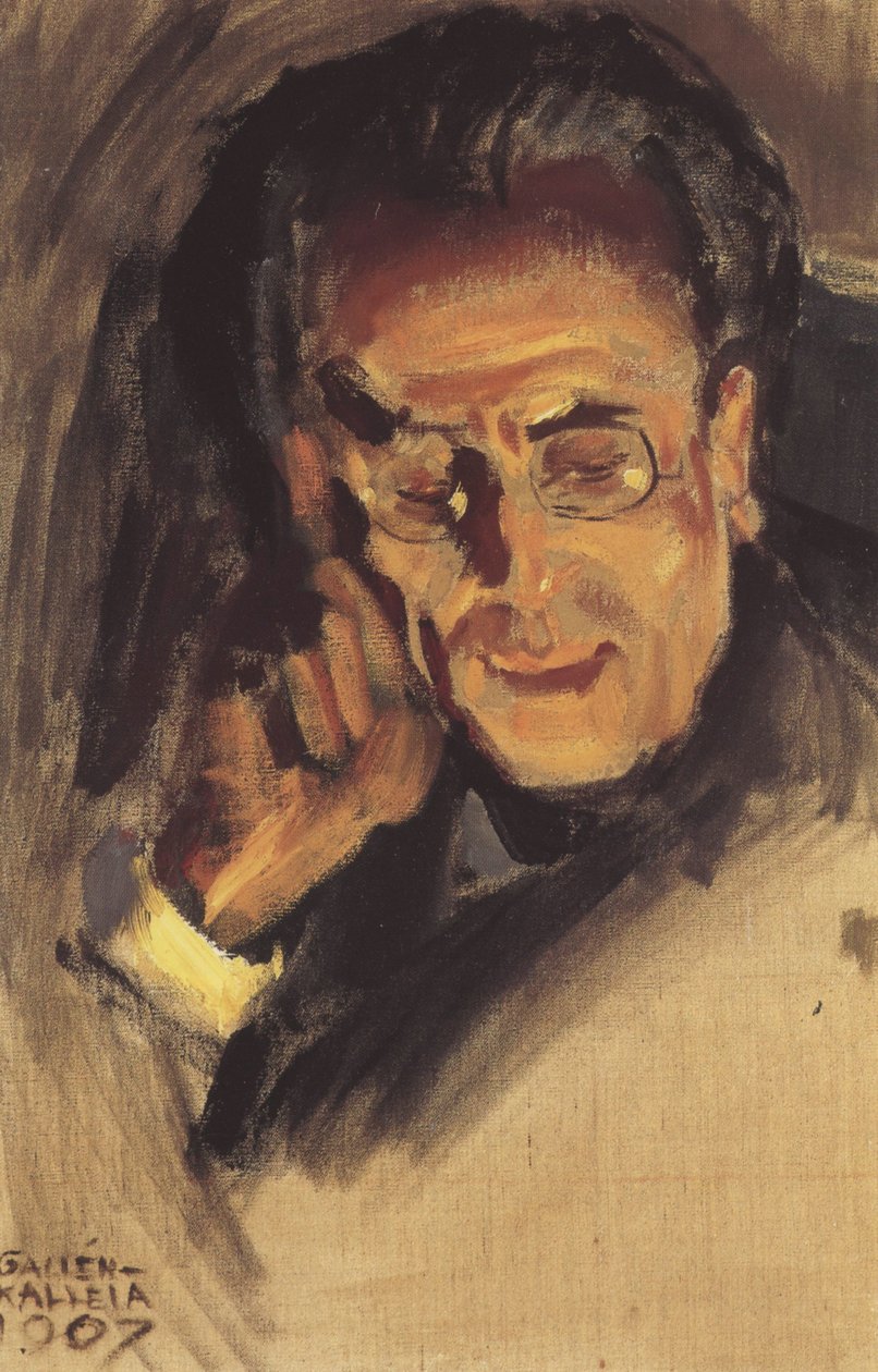 Porträtt av Gustav Mahler, 1907 av Akseli Gallen Kallela