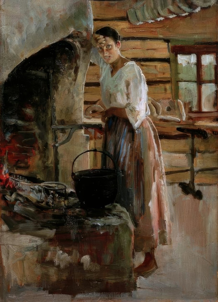 Frun lagar siklöja av Akseli Valdemar Gallen Kallela