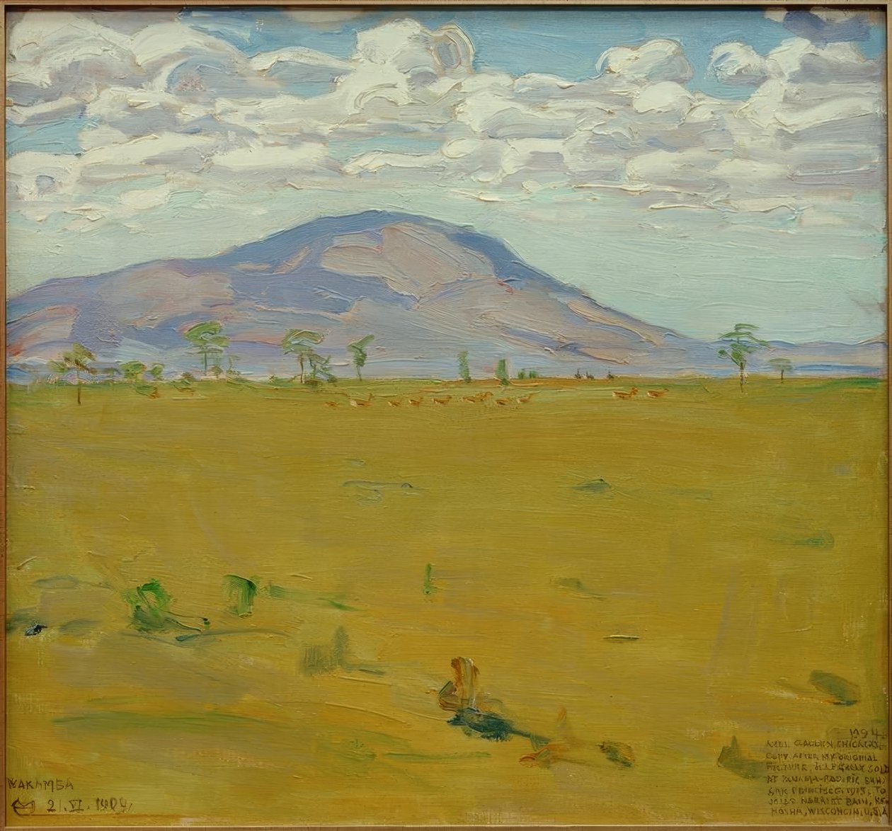 Mount Kenya - Wakamba-slätten av Akseli Valdemar Gallen Kallela