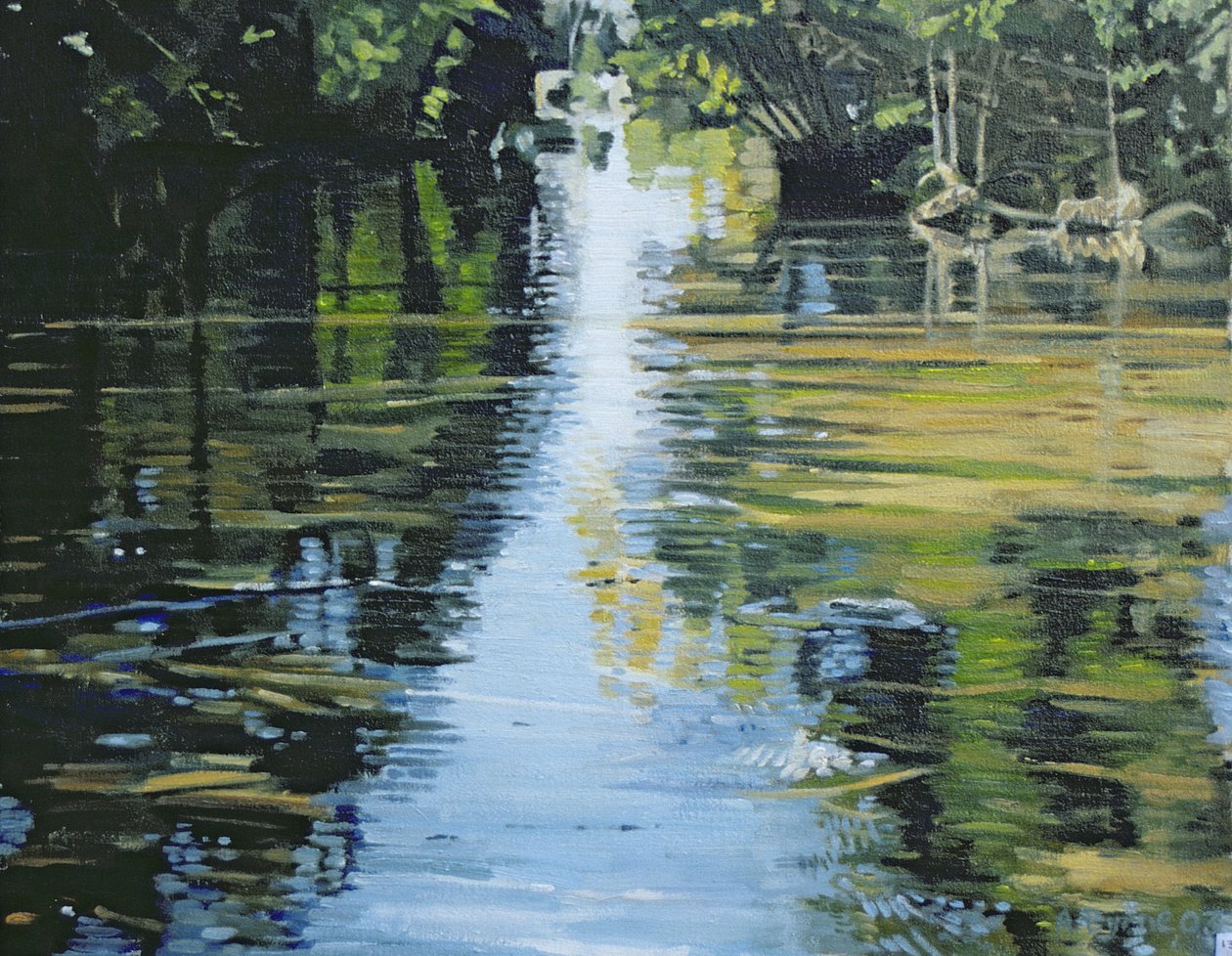 Skimrande flod, 2003 av Alan Byrne