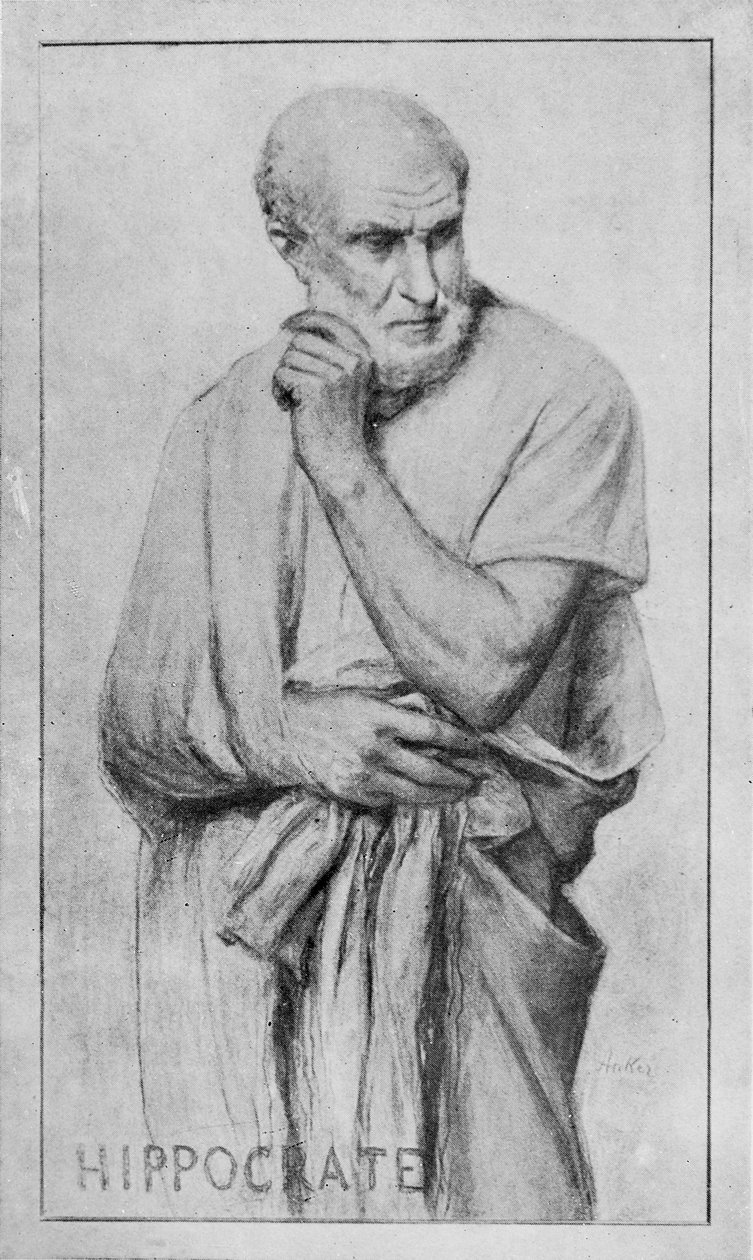 Portrait of Hippocrates  av Albert Anker