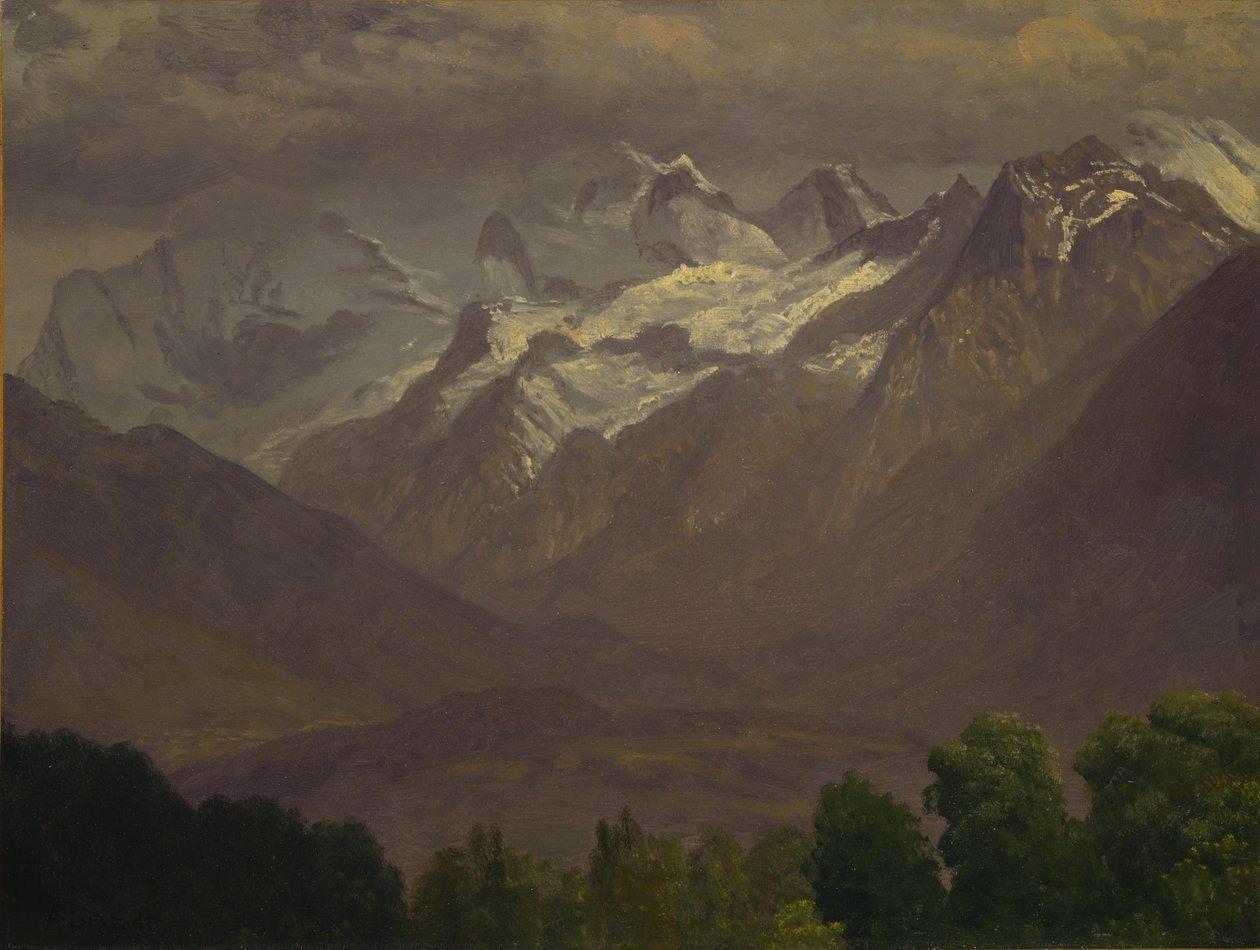 In the High Mountains av Albert Bierstadt