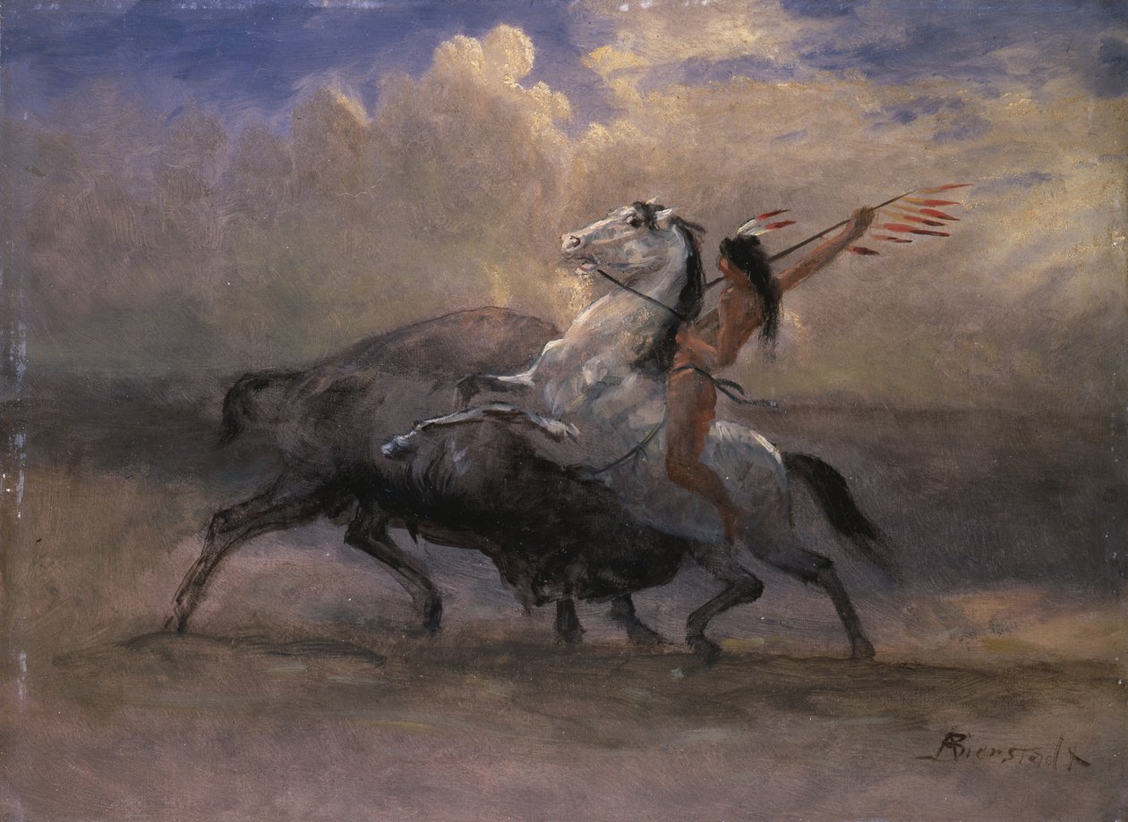 Sketch for The Last of the Buffalo av Albert Bierstadt