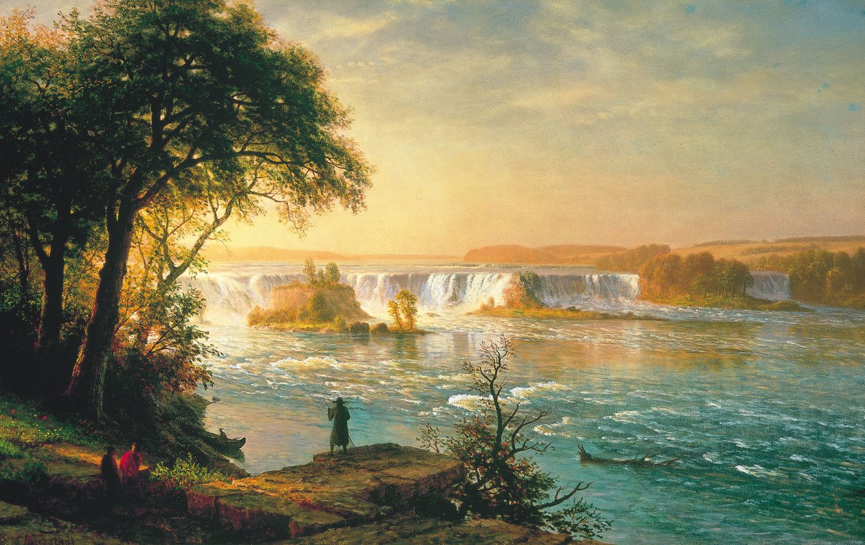 The Falls of St. Anthony av Albert Bierstadt
