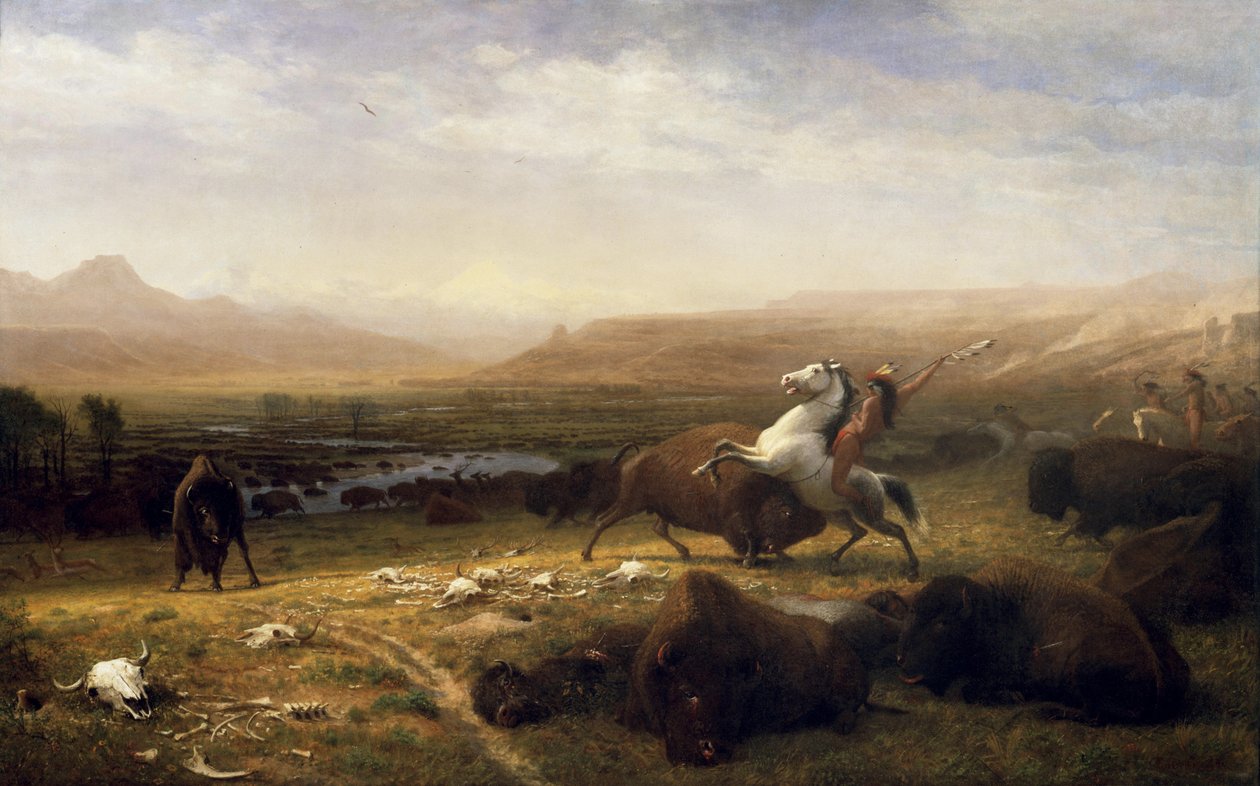 The Last of the Buffalo av Albert Bierstadt