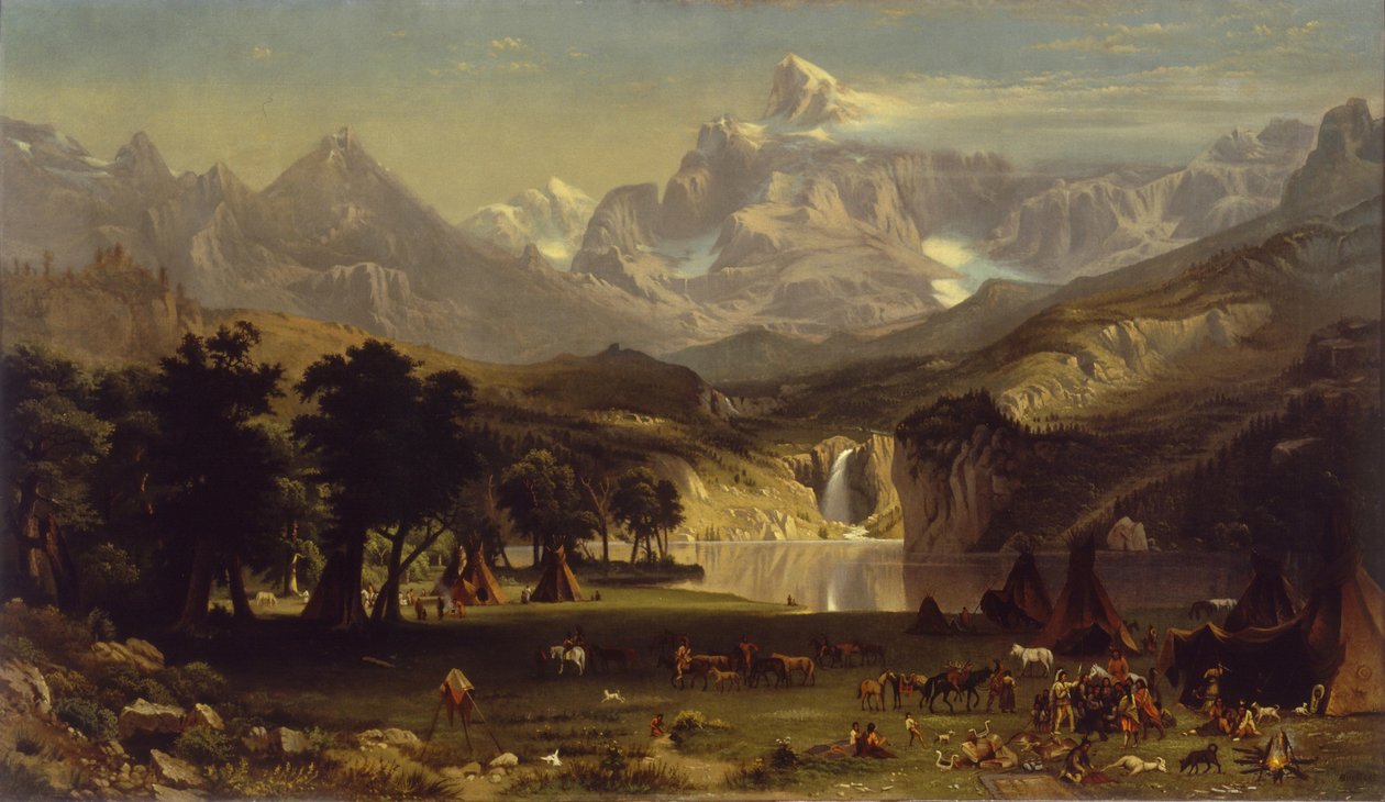 The Rocky Mountains, Landers Peak av Albert Bierstadt