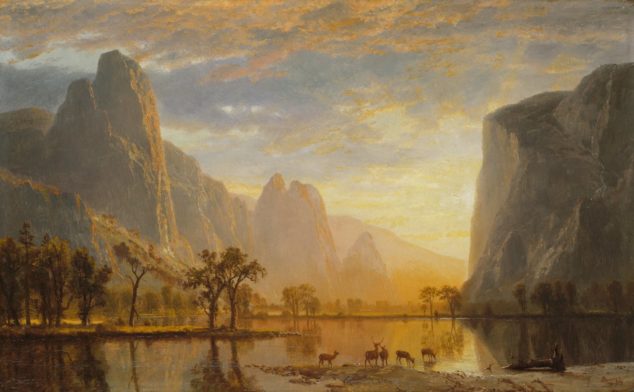 Yosemites dal av Albert Bierstadt