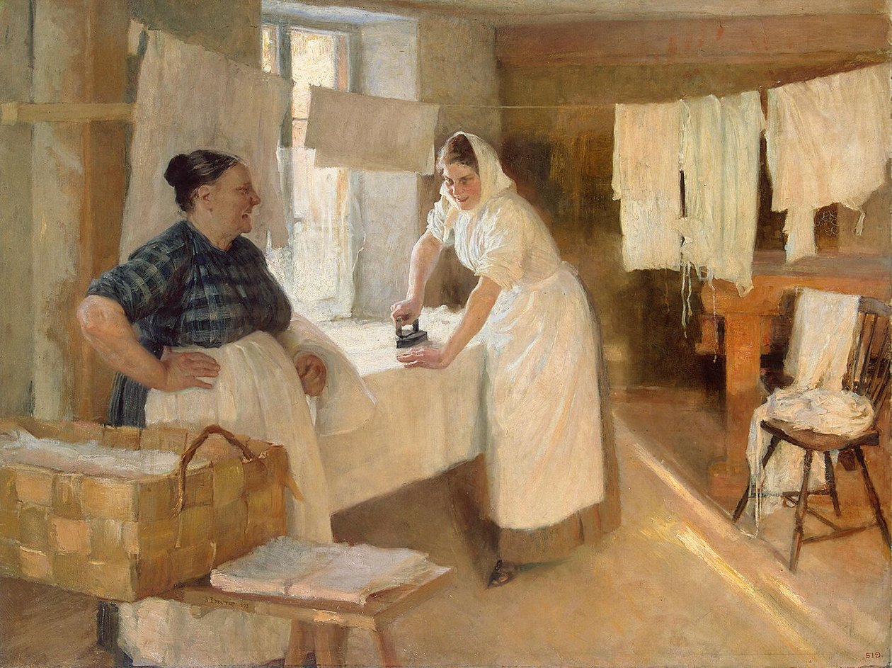 Laundresses   av Albert Gustaf Aristides Edelfelt