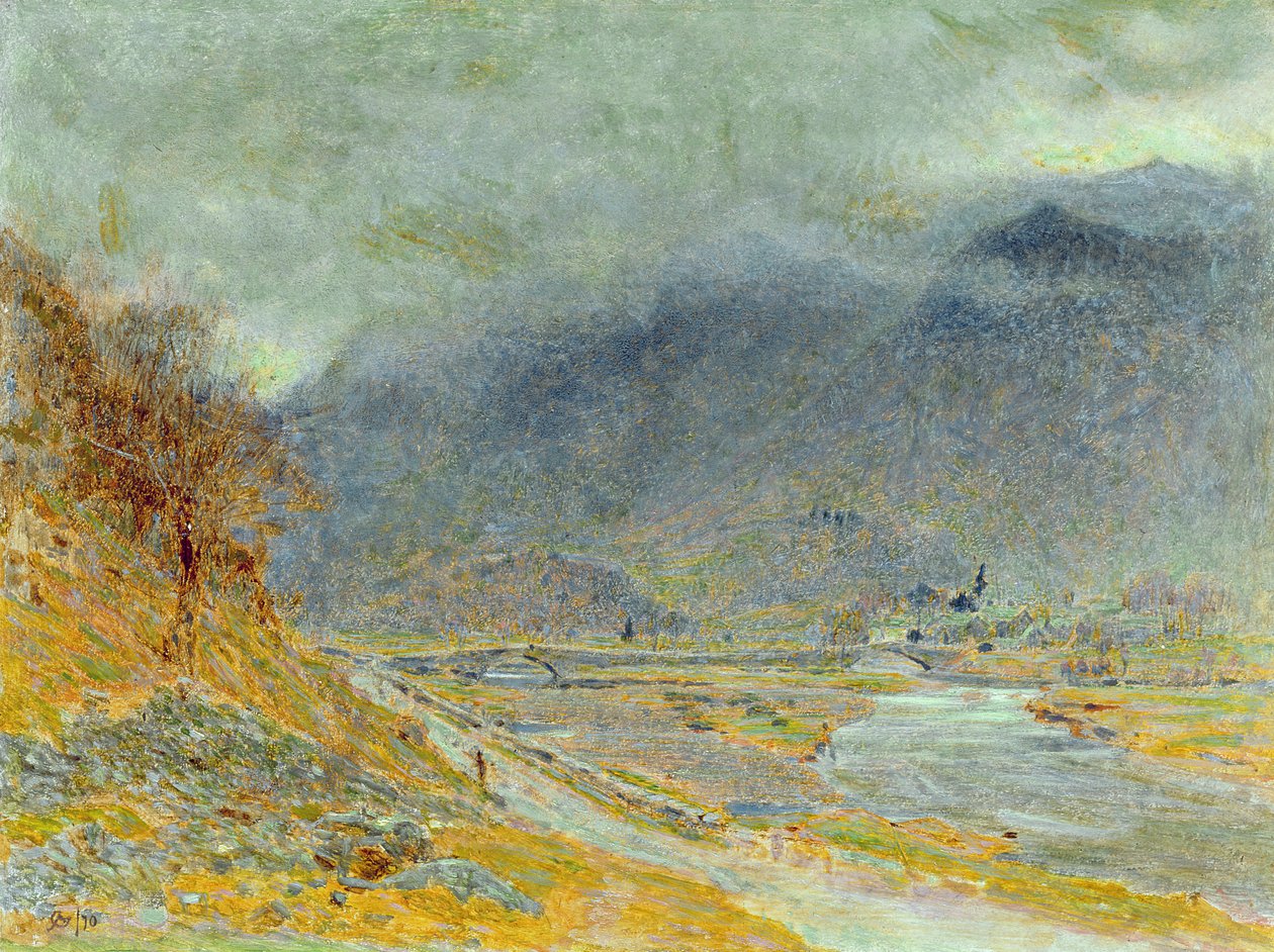 Bergsdimma, 1870 av Albert Goodwin