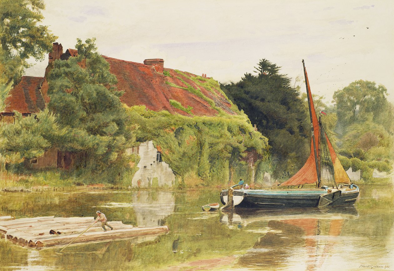 The Friars, Aylesford, Maidstone av Albert Goodwin