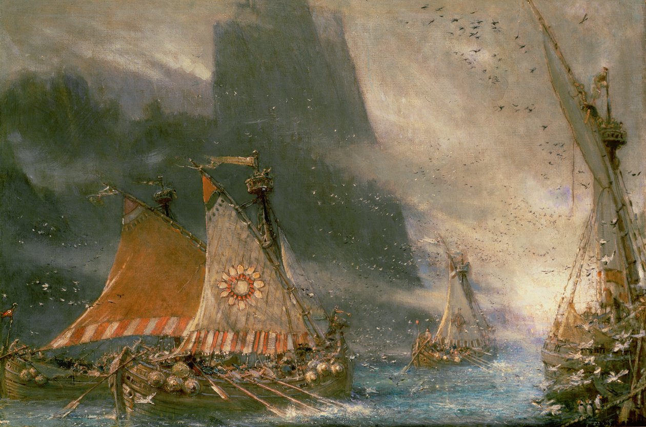 Viking Sea Raiders av Albert Goodwin