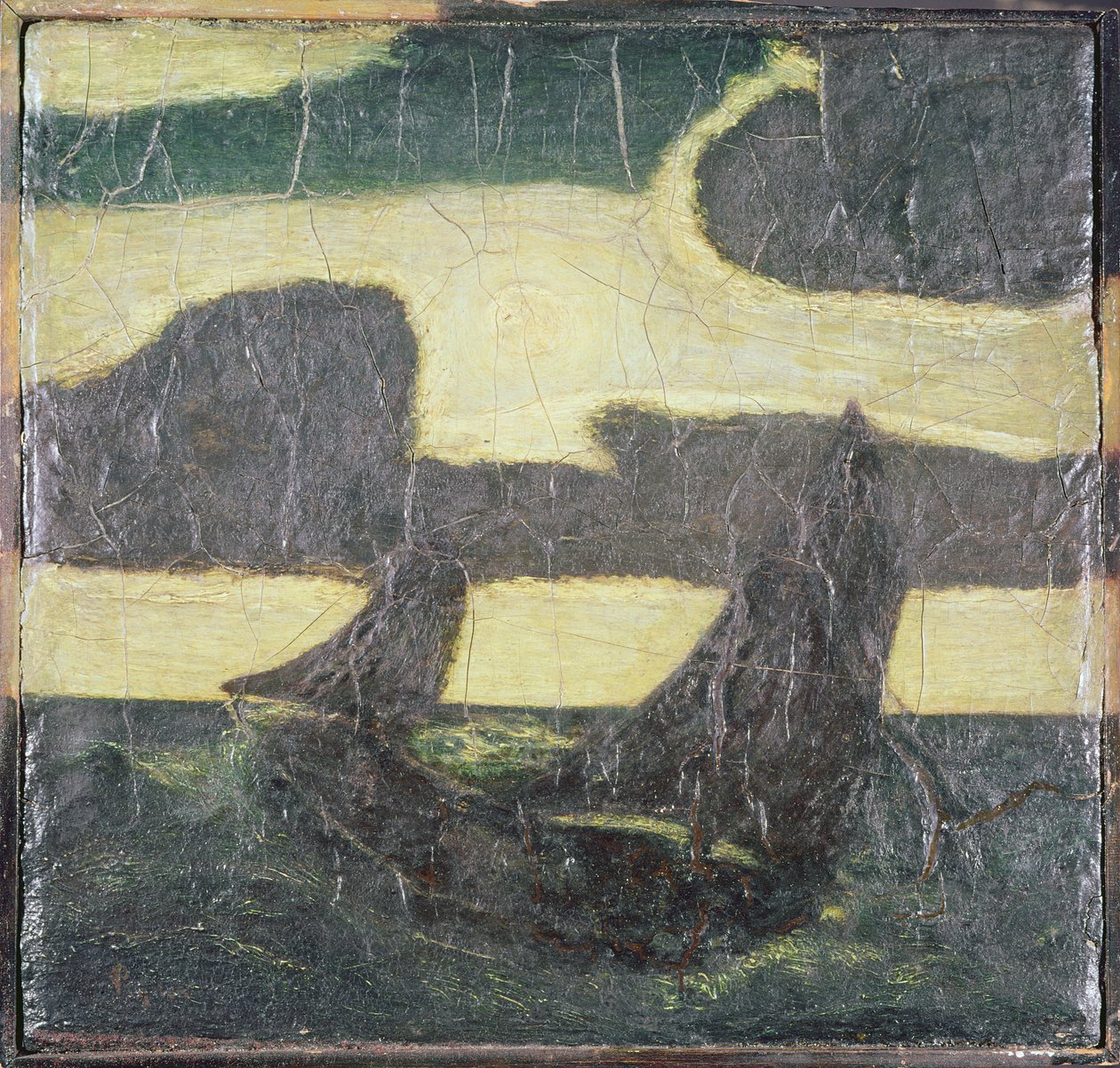 Segelbåtar av Albert Pinkham Ryder