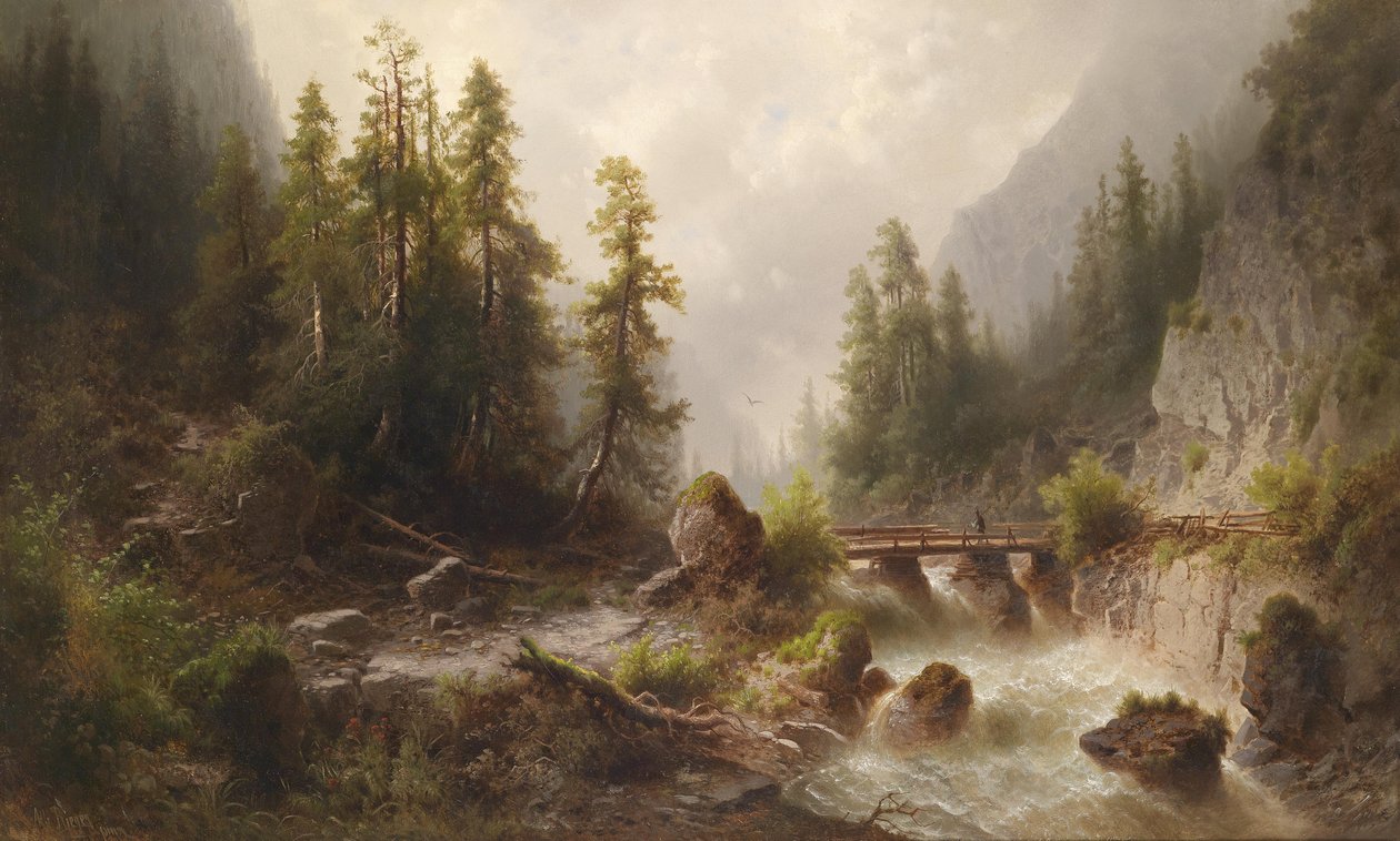 Bergsbäck av Albert Rieger