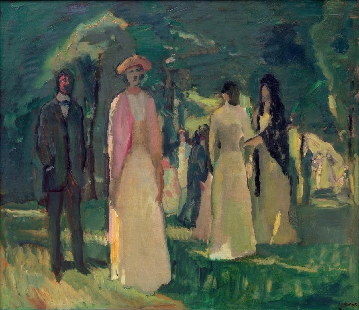 Trädgårdsfest av Albert Weisgerber