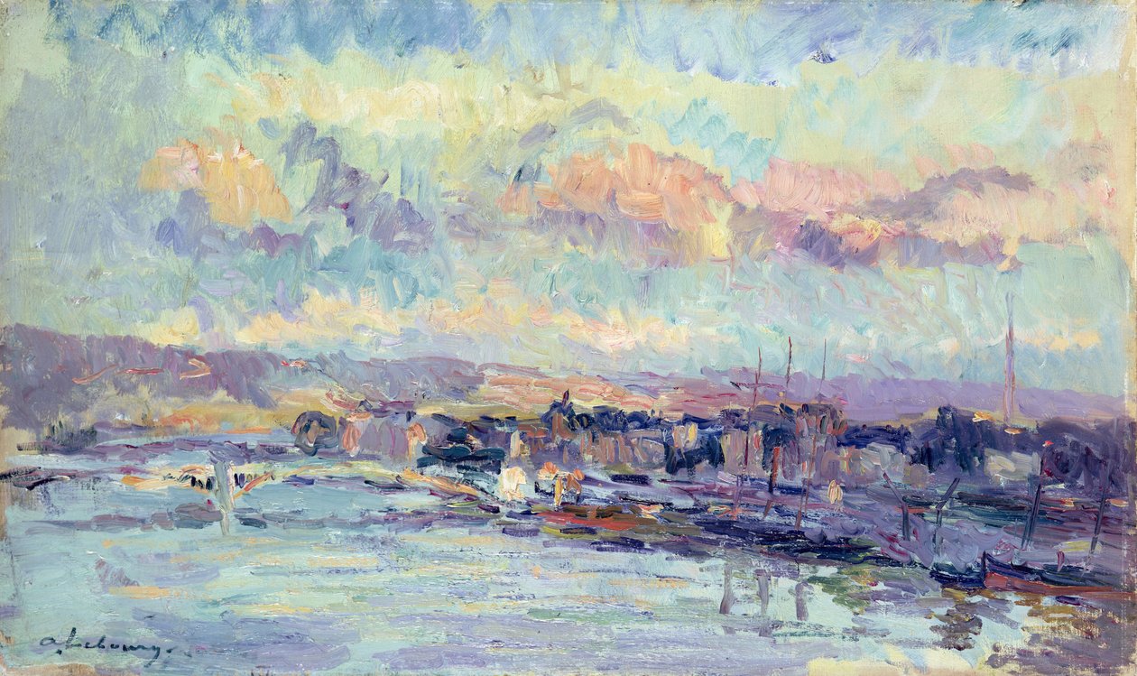 Utsikt över Paris av Albert Charles Lebourg