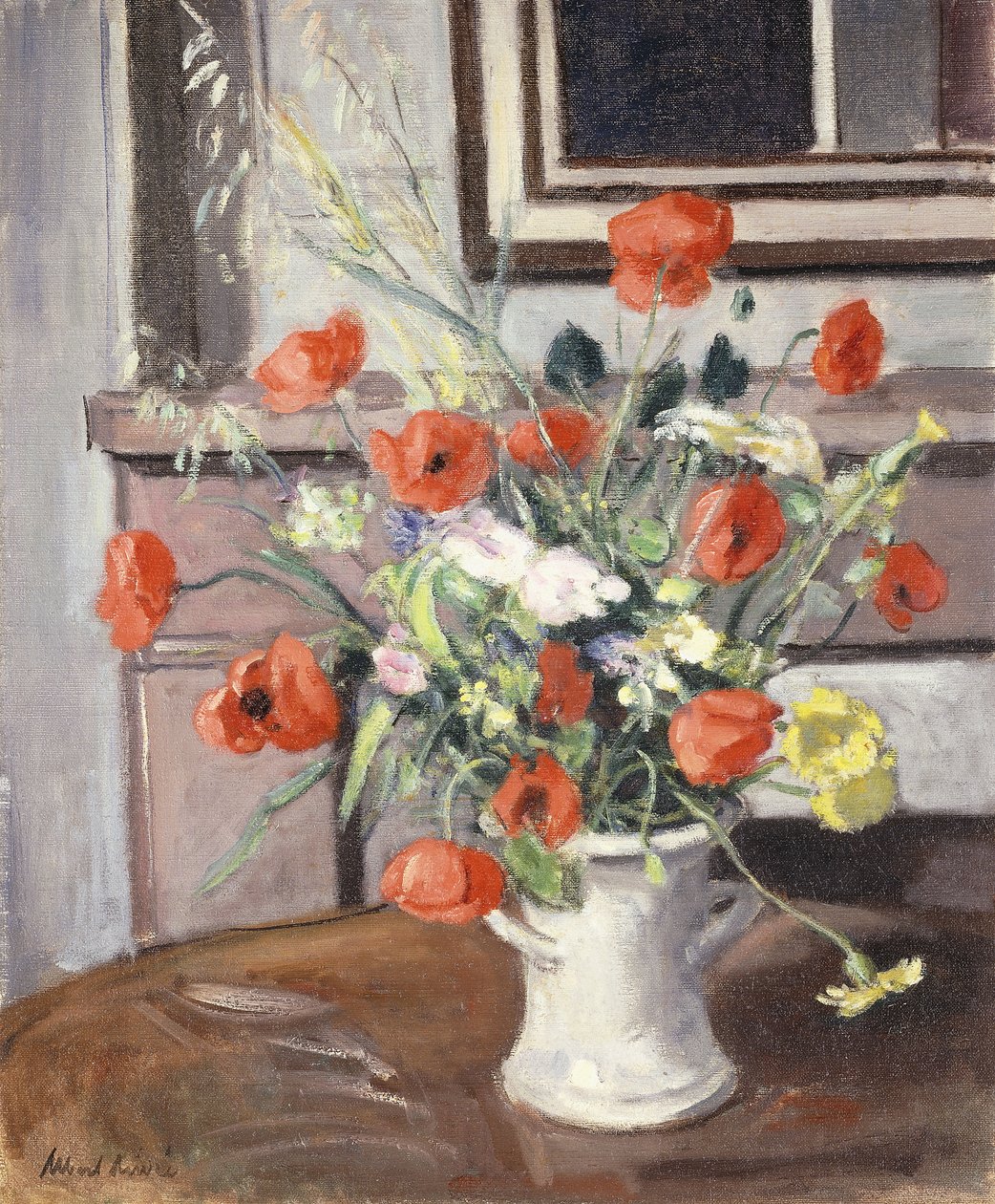 Vas med vallmo; Vase de Coquelicots av Albert Andre