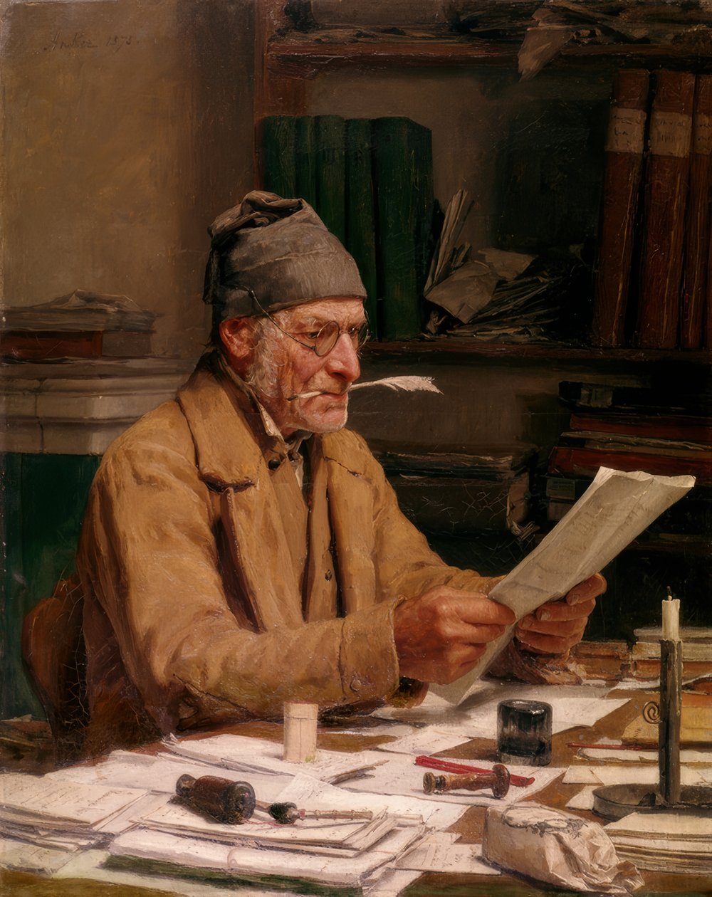 Kommunsekreteraren av Albert Anker