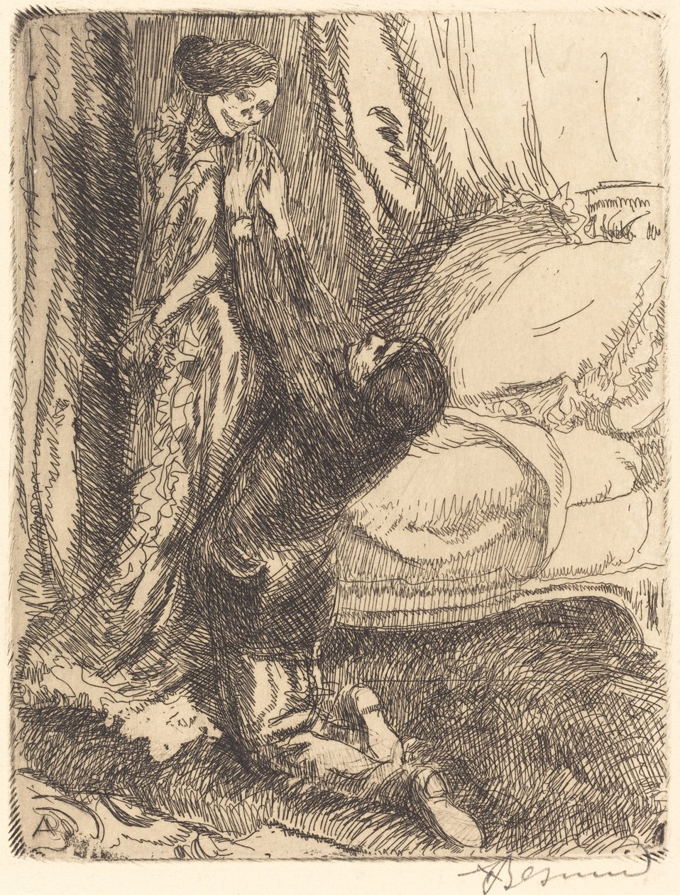 flörtig av Albert Besnard
