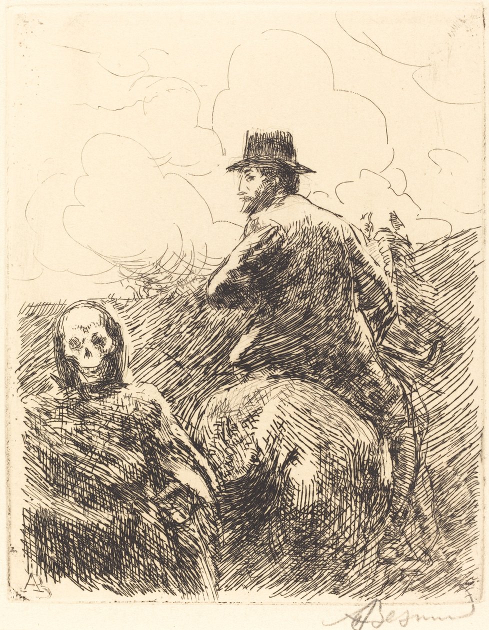 Fara passerad (Danger pass) av Albert Besnard