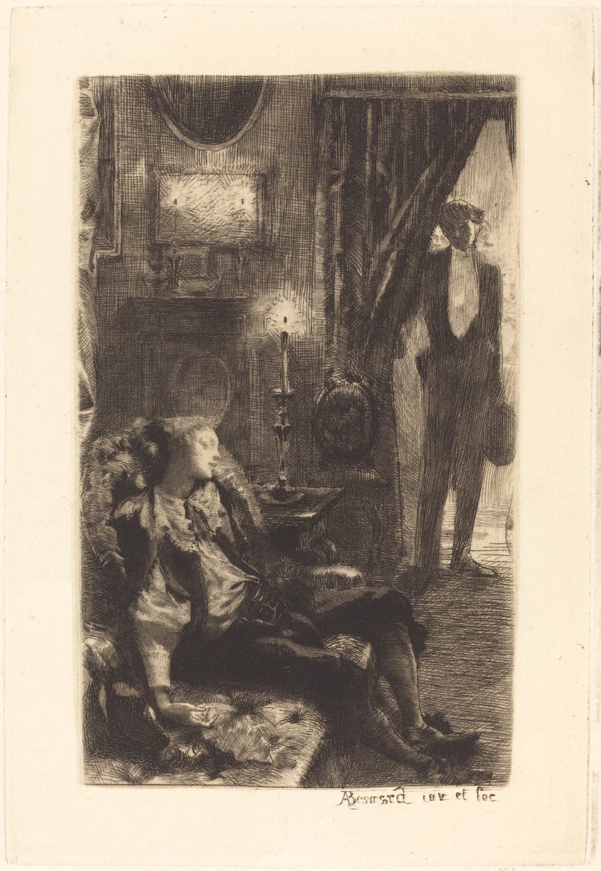 Iza sover av Albert Besnard