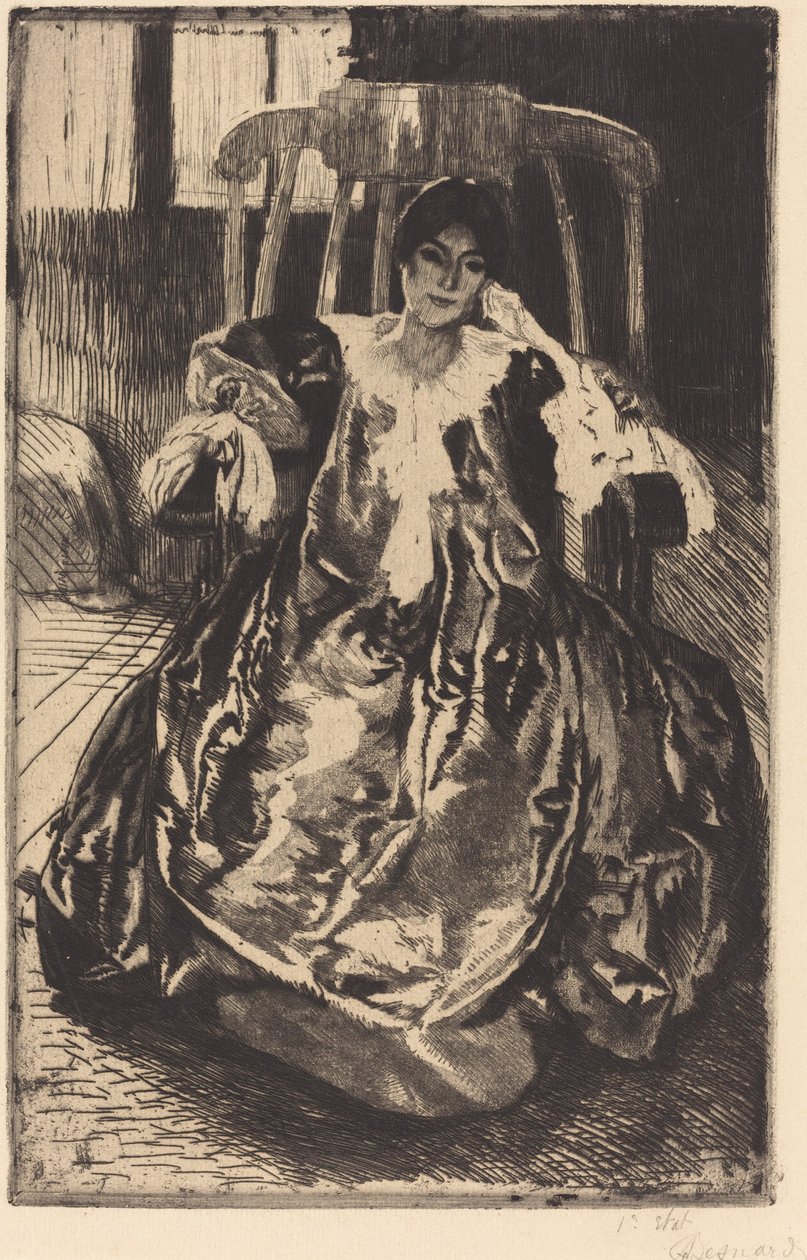 Sidenklänningen av Albert Besnard