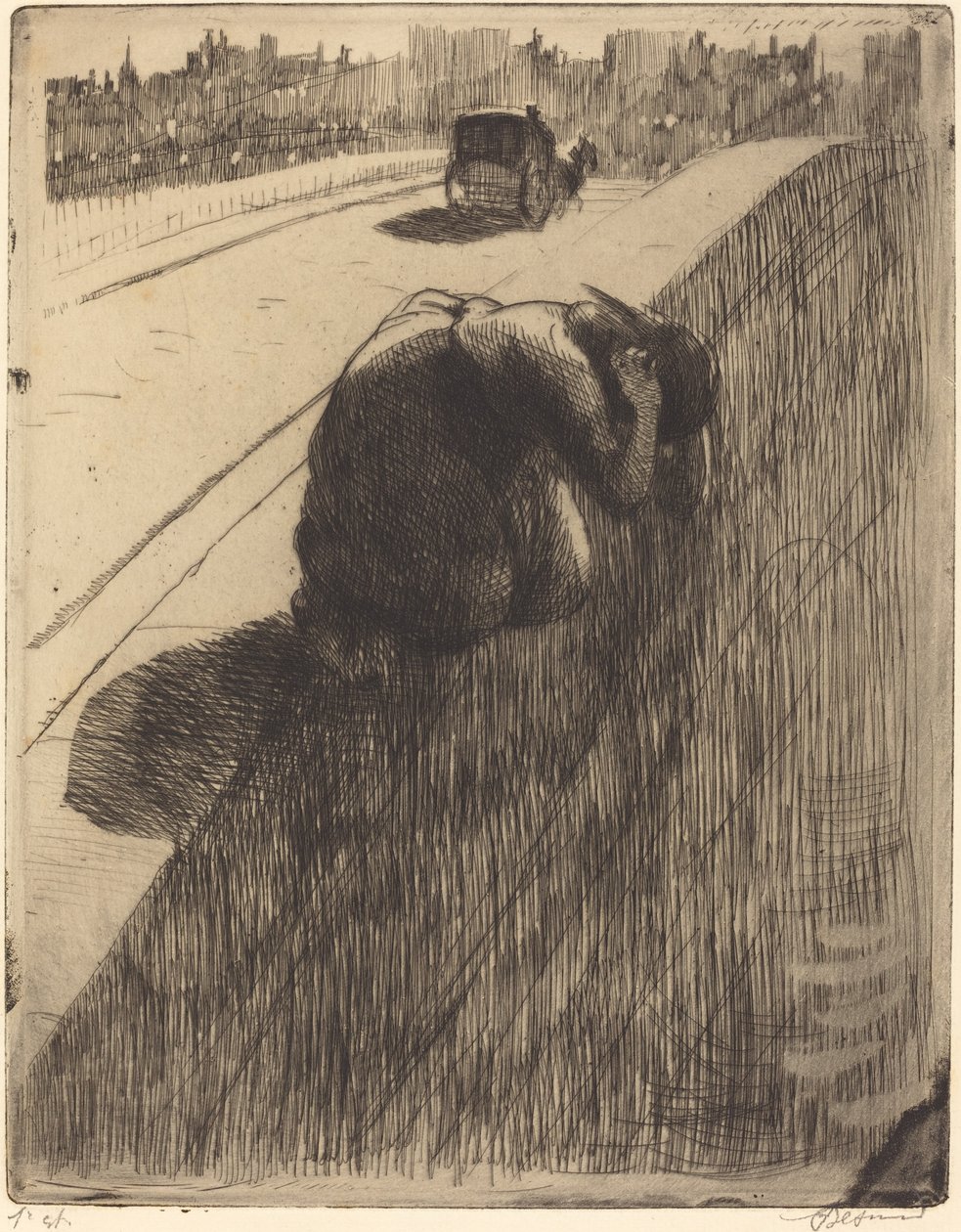 Självmordet (Le Suicide) av Albert Besnard
