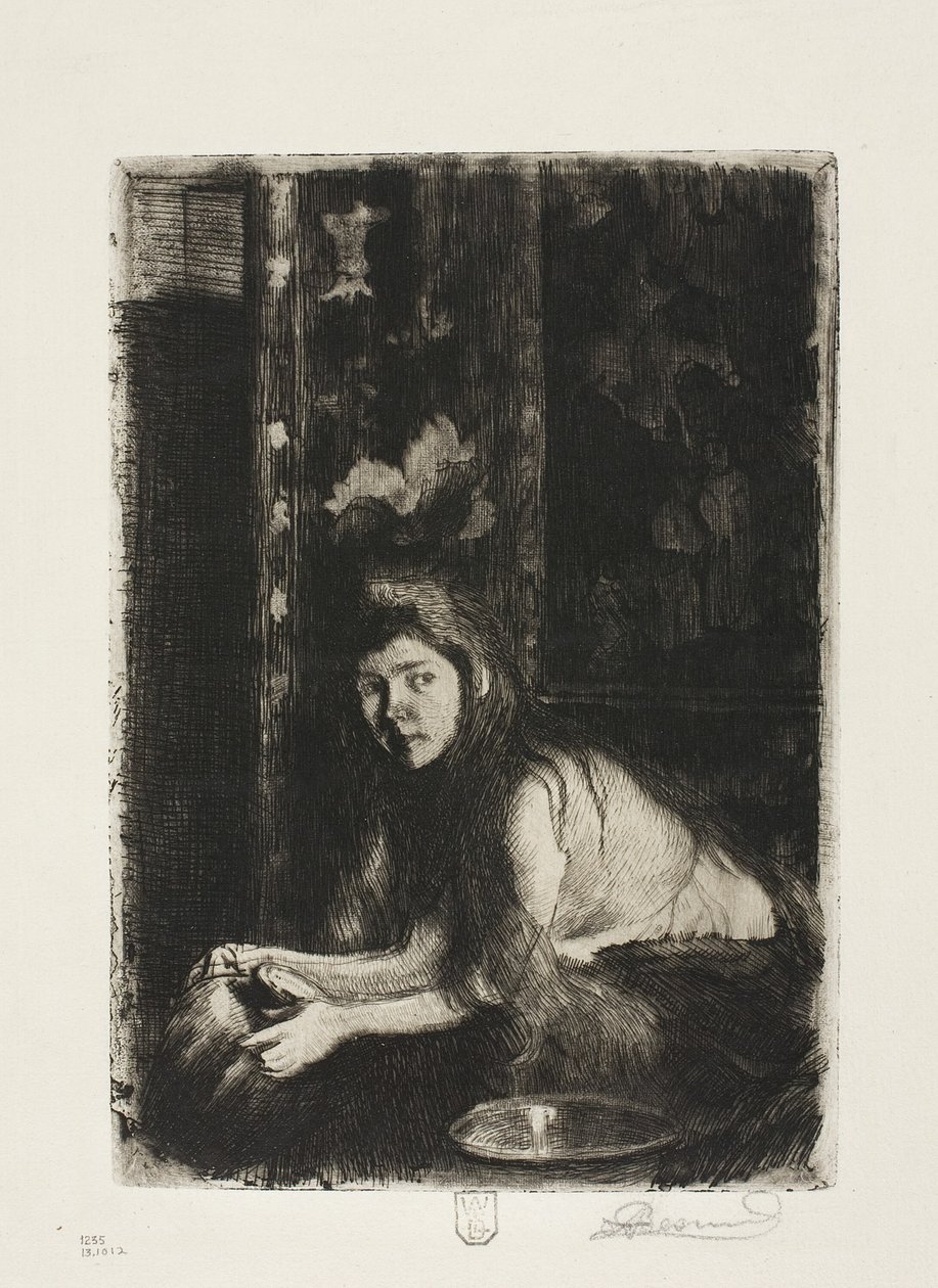 Kvinna med en vas av Albert Besnard