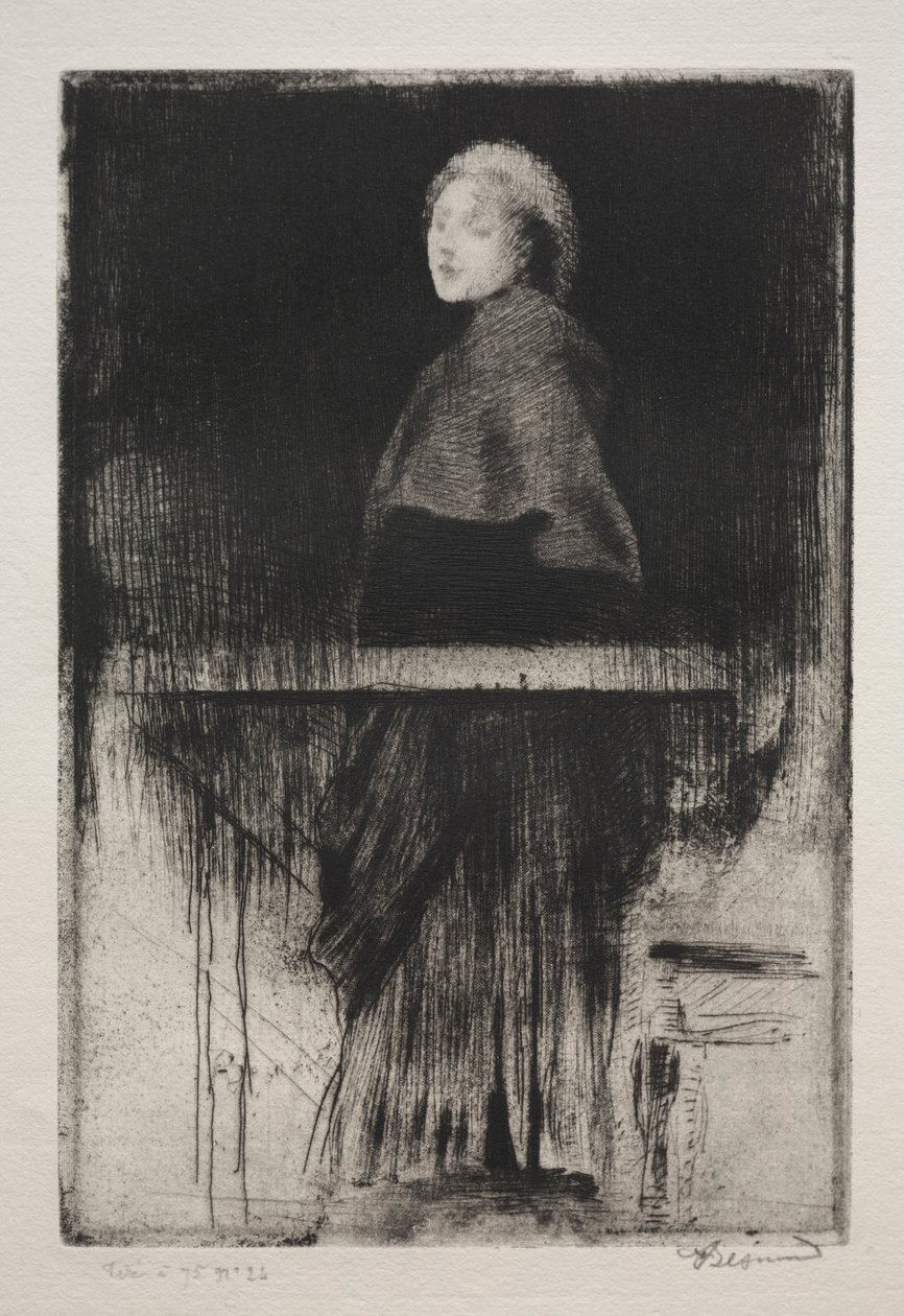 Kvinna med cape, 1889. av Paul Albert Besnard