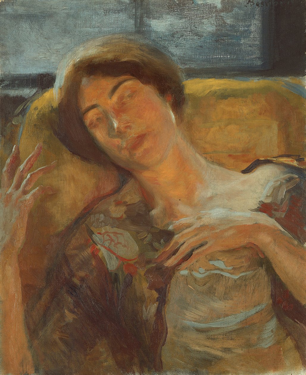 Kvinnans huvud av Albert Besnard